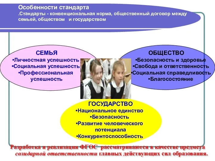 Особенности стандарта .Стандарты - конвенциональная норма, общественный договор между семьей,