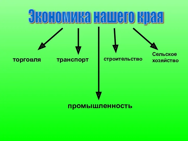 Экономика нашего края промышленность транспорт строительство Сельское хозяйство торговля