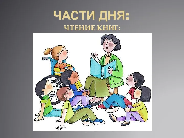 Части ДНЯ: ЧТЕНИЕ КНИГ: