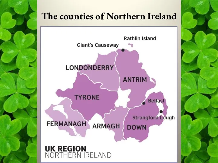 The counties of Northern Ireland