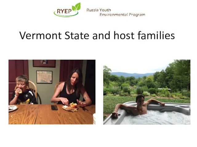 Vermont State and host families