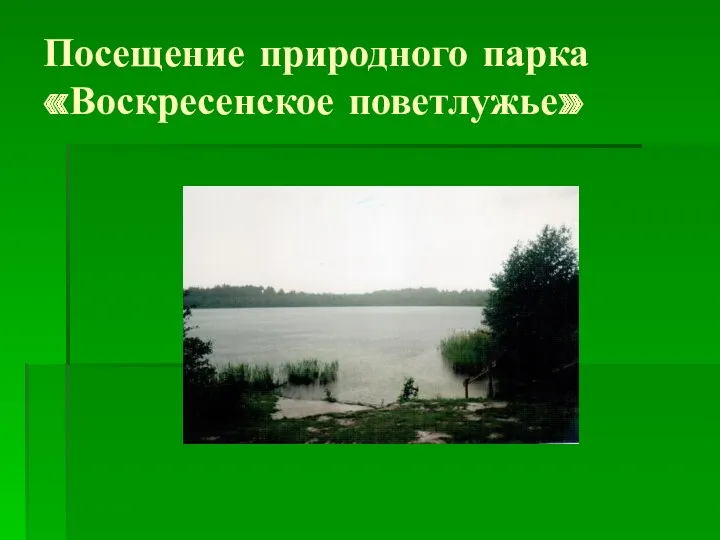 Посещение природного парка «Воскресенское поветлужье»