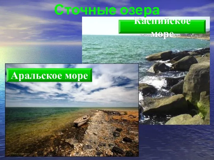 Сточные озера Каспийское море Аральское море