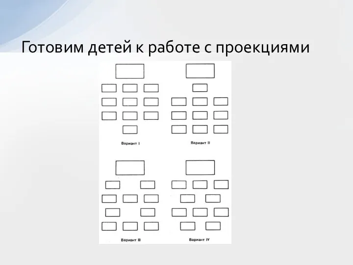 Готовим детей к работе с проекциями