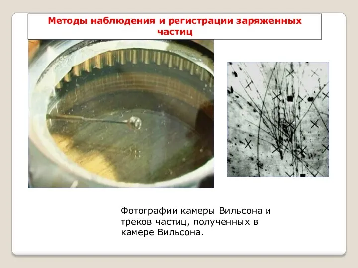 Фотографии камеры Вильсона и треков частиц, полученных в камере Вильсона. Методы наблюдения и регистрации заряженных частиц
