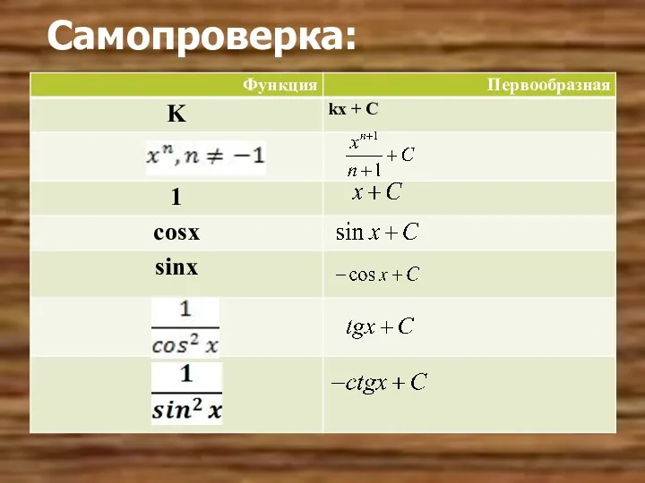 Самопроверка: