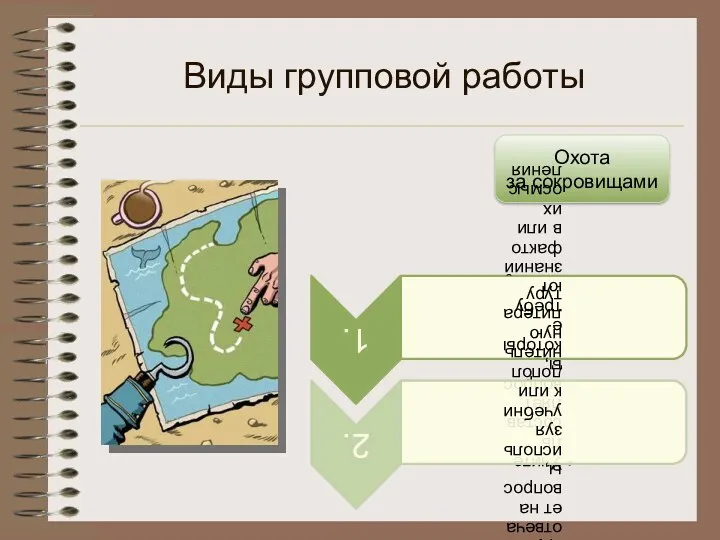 Виды групповой работы Охота за сокровищами