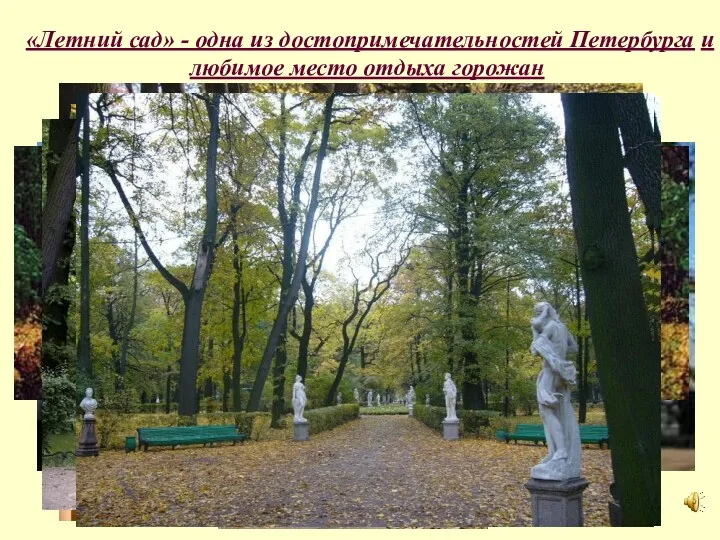 «Летний сад» - одна из достопримечательностей Петербурга и любимое место отдыха горожан