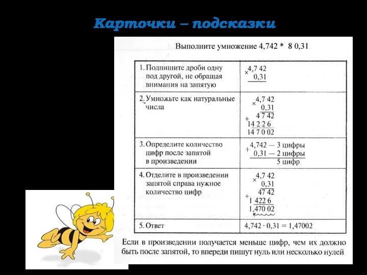 Карточки – подсказки