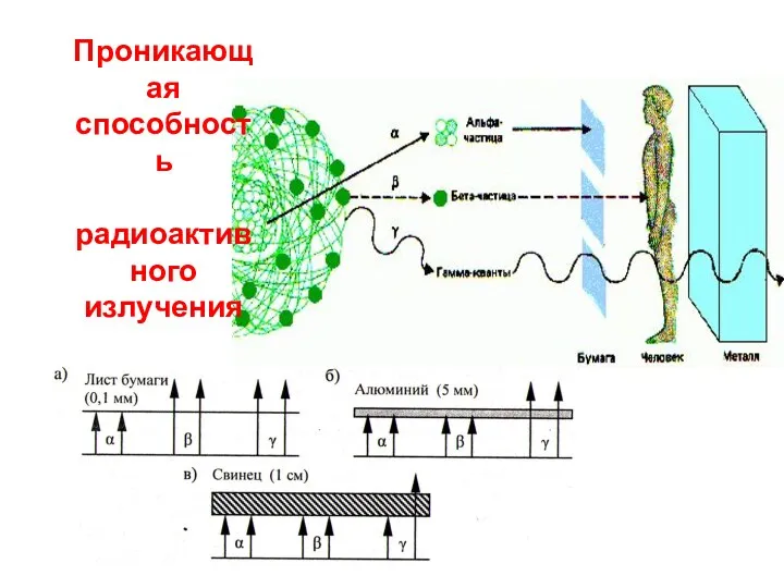 Проникающая способность радиоактивного излучения