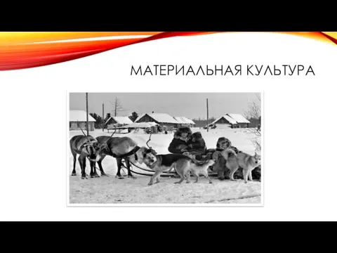 МАТЕРИАЛЬНАЯ КУЛЬТУРА