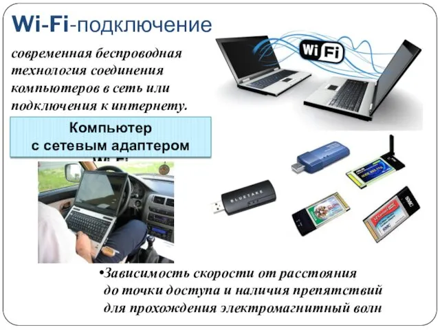 Компьютер с сетевым адаптером Wi-Fi Зависимость скорости от расстояния до