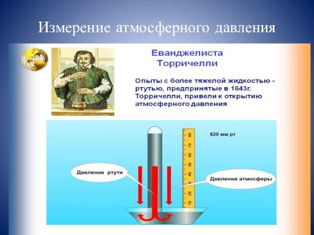 Измерение атмосферного давления