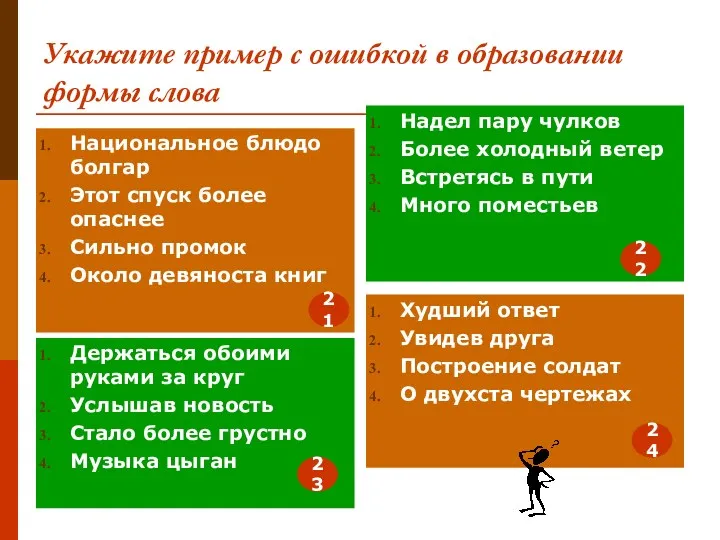 Укажите пример с ошибкой в образовании формы слова Национальное блюдо