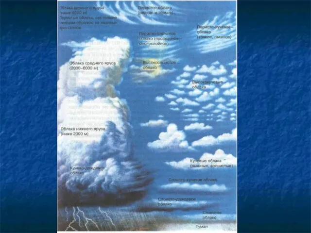 виды облаков