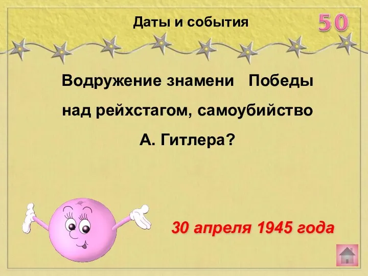 Водружение знамени Победы над рейхстагом, самоубийство А. Гитлера? Даты и события 30 апреля 1945 года