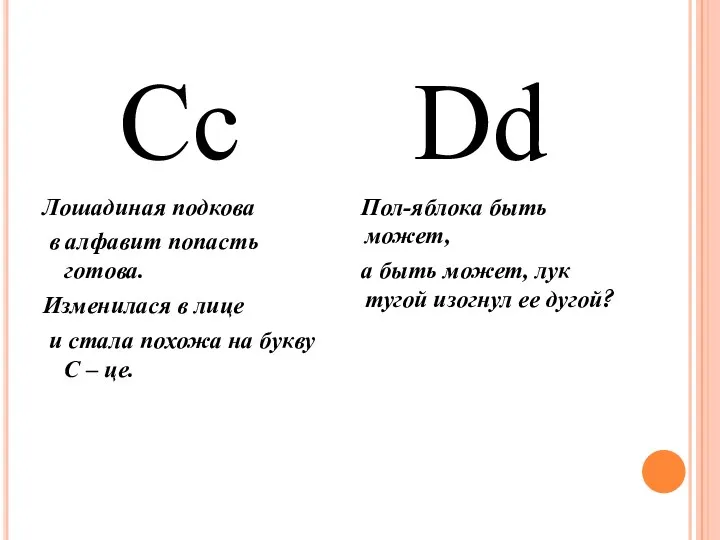 Cc Лошадиная подкова в алфавит попасть готова. Изменилася в лице