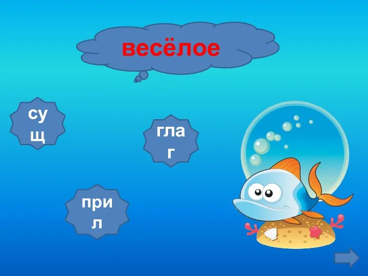 весёлое сущ прил глаг