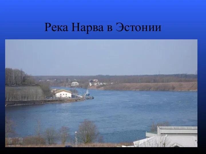 Река Нарва в Эстонии