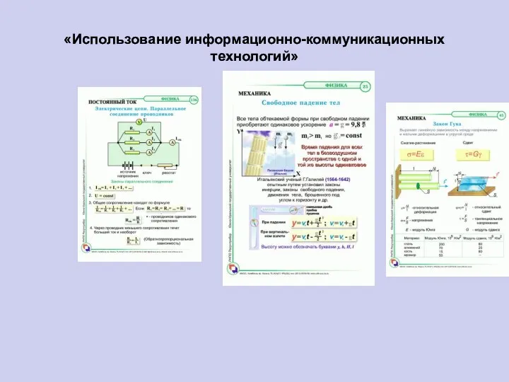 «Использование информационно-коммуникационных технологий»