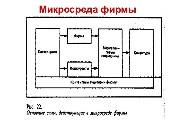 Микросреда фирмы