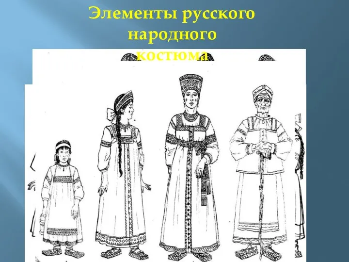 Элементы русского народного костюма