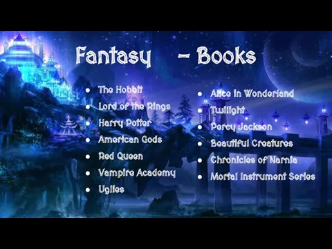 Fantasy - Books The Hobbit Lord of the Rings Harry