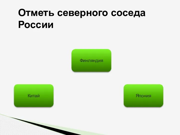 Отметь северного соседа России Китай Япония Финляндия