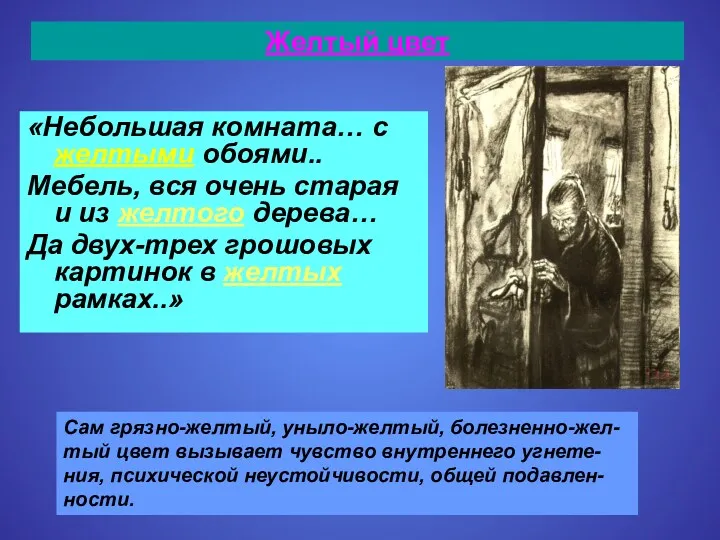 Желтый цвет «Небольшая комната… с желтыми обоями.. Мебель, вся очень