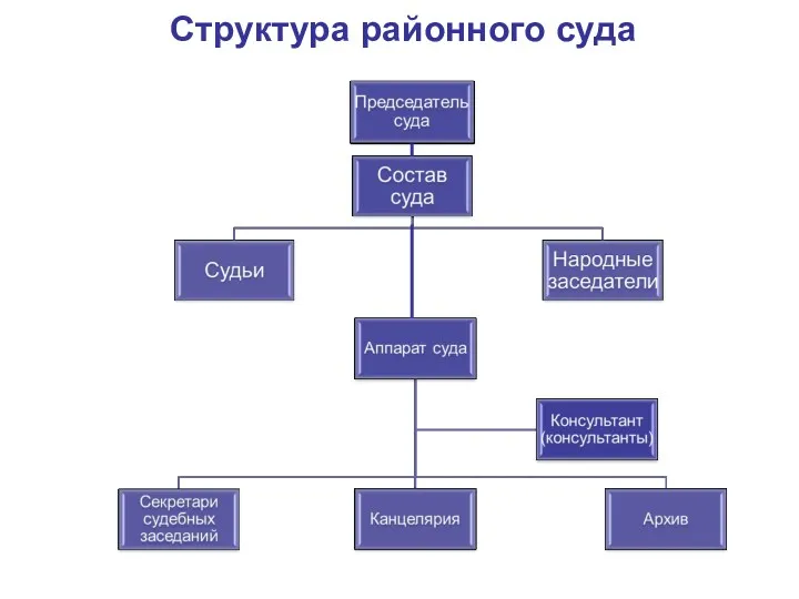 Структура районного суда