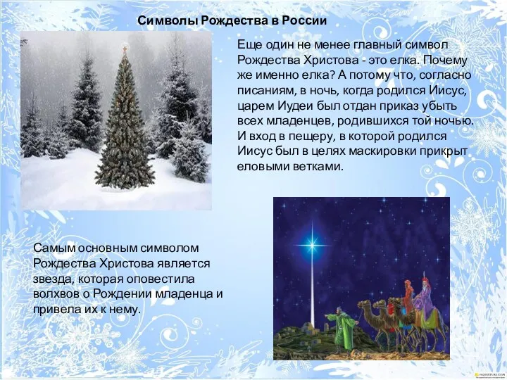 Еще один не менее главный символ Рождества Христова - это елка. Почему же