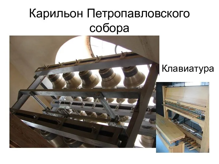 Карильон Петропавловского собора Клавиатура