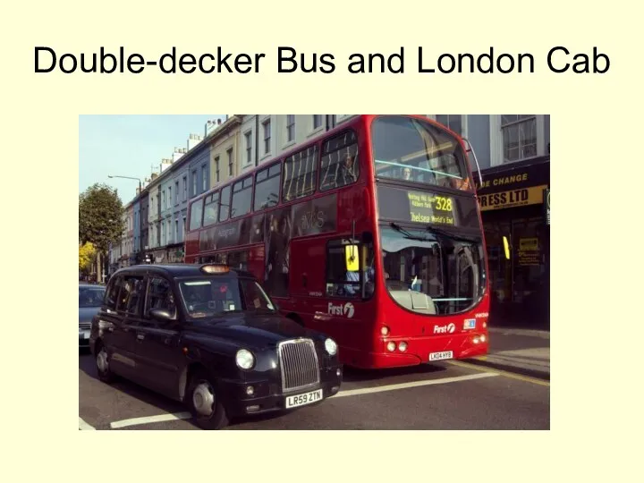 Double-decker Bus and London Cab