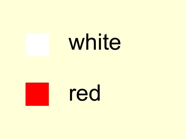 white red