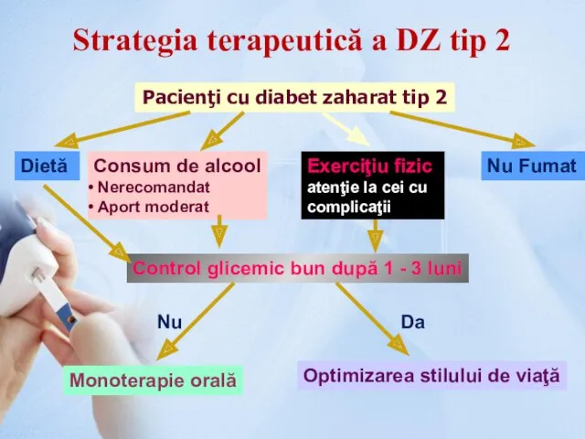 Strategia terapeutică a DZ tip 2 Pacienţi cu diabet zaharat