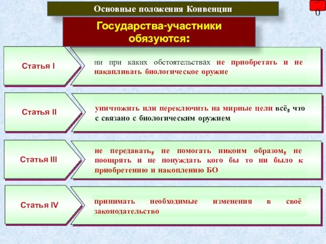 30 Основные положения Конвенции Государства-участники обязуются: