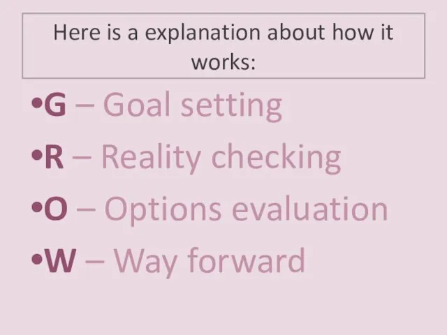 Here is a explanation about how it works: G –