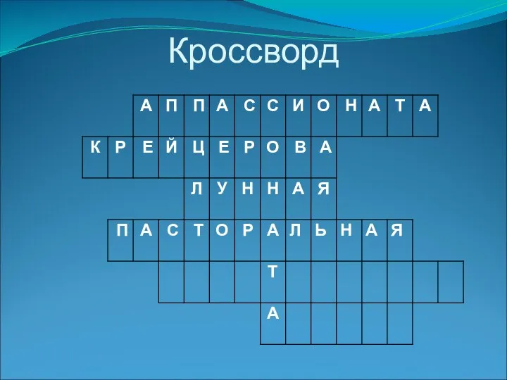 Кроссворд