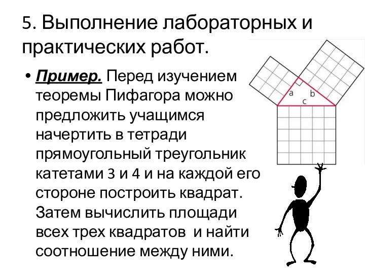 5. Выполнение лабораторных и практических работ. Пример. Перед изучением теоремы