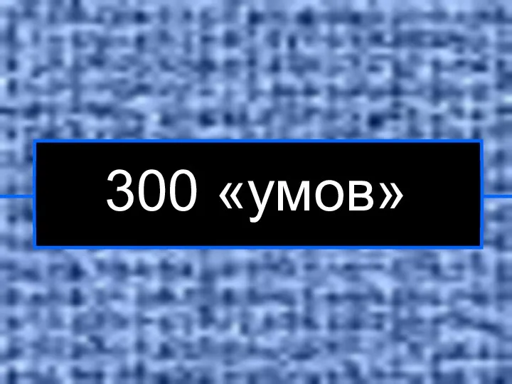 300 «умов»