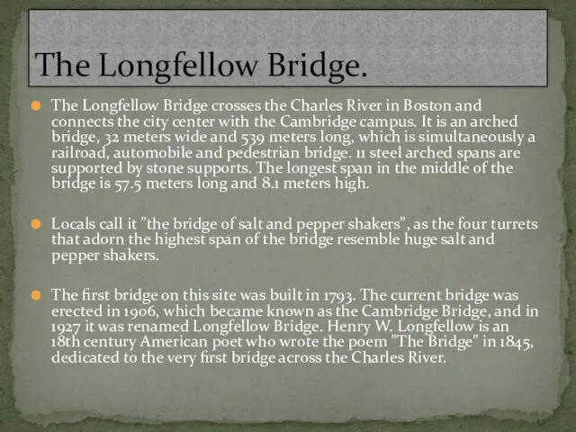 The Longfellow Bridge crosses the Charles River in Boston and