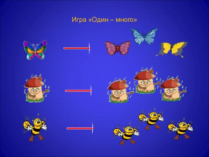 Игра «Один – много»