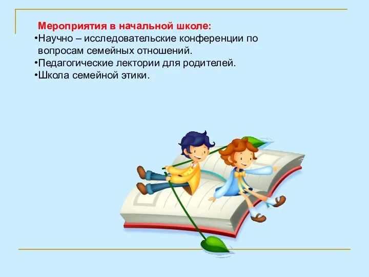 Мероприятия в начальной школе: Научно – исследовательские конференции по вопросам