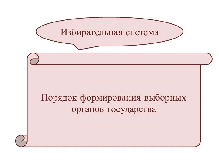 Избирательная система Порядок формирования выборных органов государства