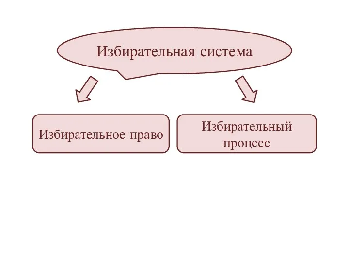 Избирательная система Избирательное право Избирательный процесс