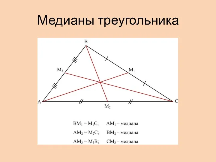 Медианы треугольника