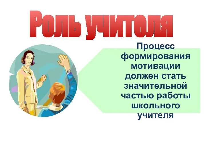 Роль учителя