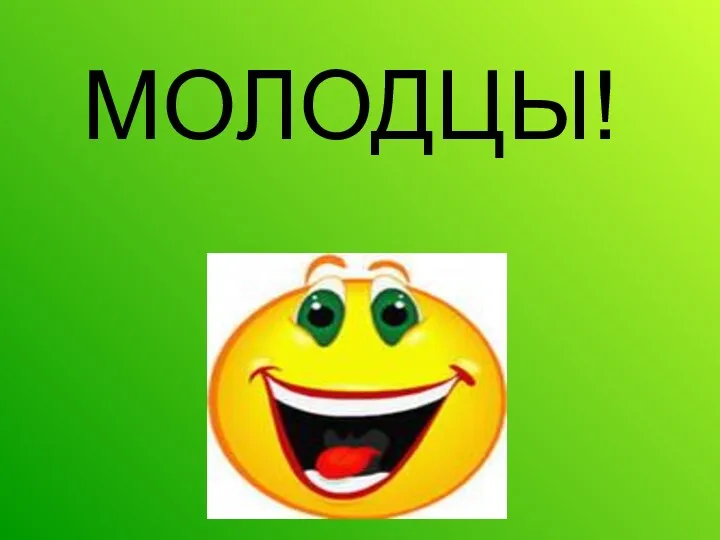 МОЛОДЦЫ!