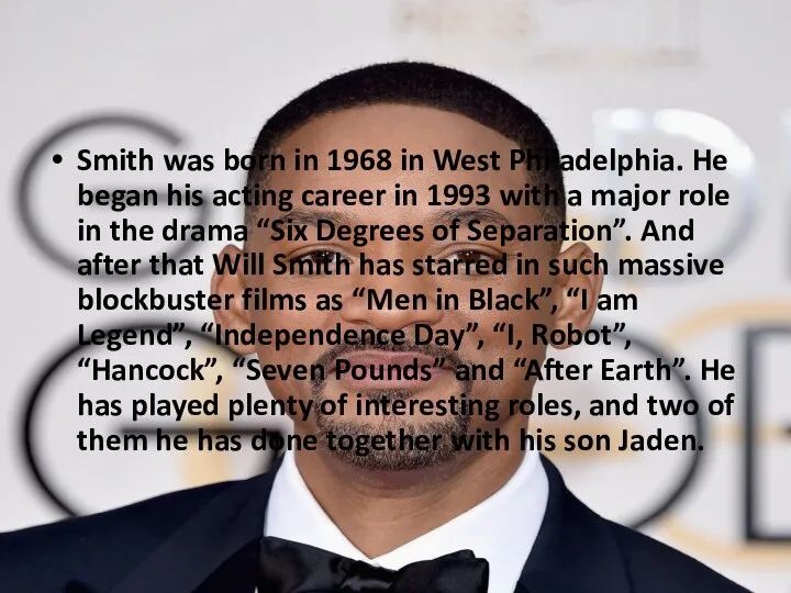 Smith was born in 1968 in West Philadelphia. He began