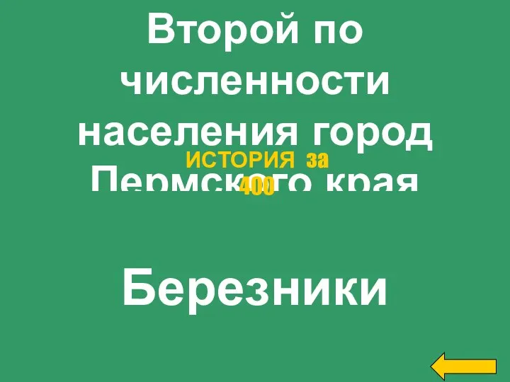 Второй по численности населения город Пермского края Березники ИСТОРИЯ за 400